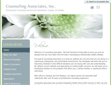 Tablet Screenshot of counselingassociatesonline.com